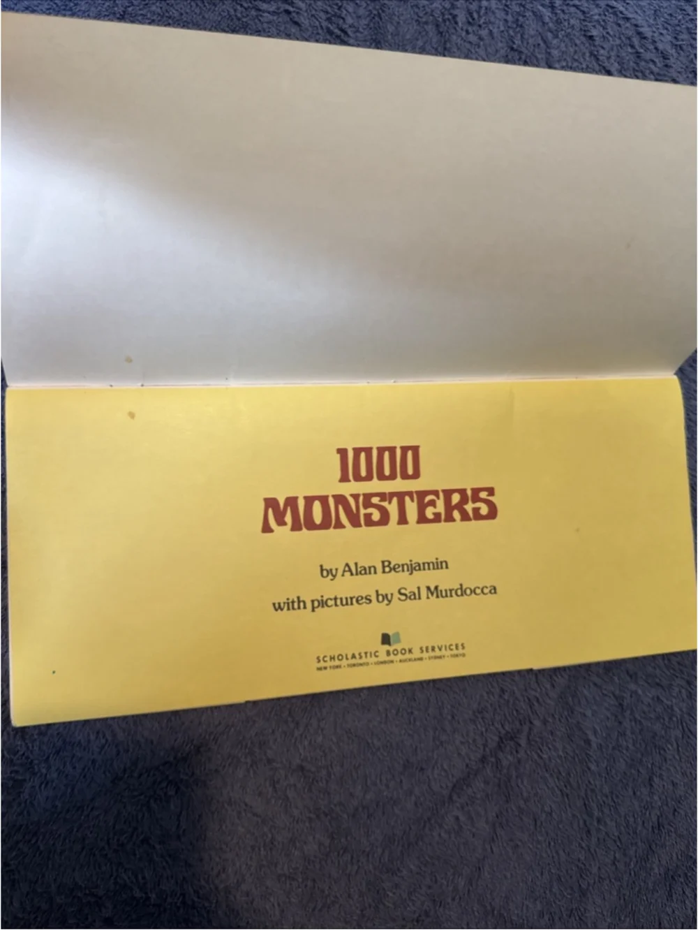 Scholastic Book Services product first